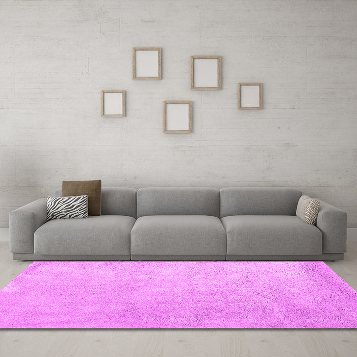Machine Washable Abstract Pink Contemporary Rug in a Living Room, wshcon2052pnk