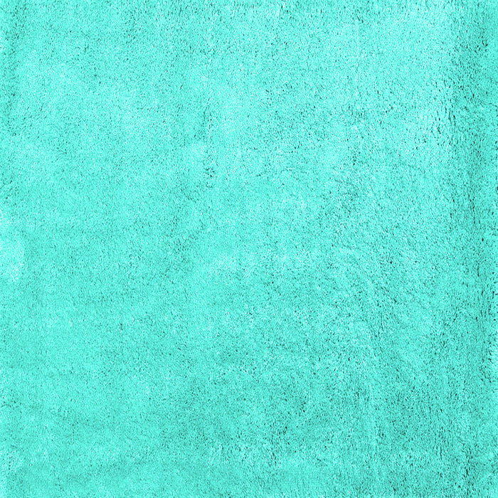 Square Abstract Turquoise Contemporary Rug, con2052turq
