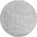 Square Abstract Gray Contemporary Rug, con2052gry