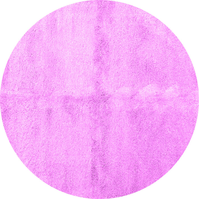 Round Abstract Pink Contemporary Rug, con2053pnk