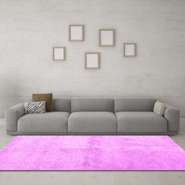 Machine Washable Abstract Pink Contemporary Rug in a Living Room, wshcon2053pnk