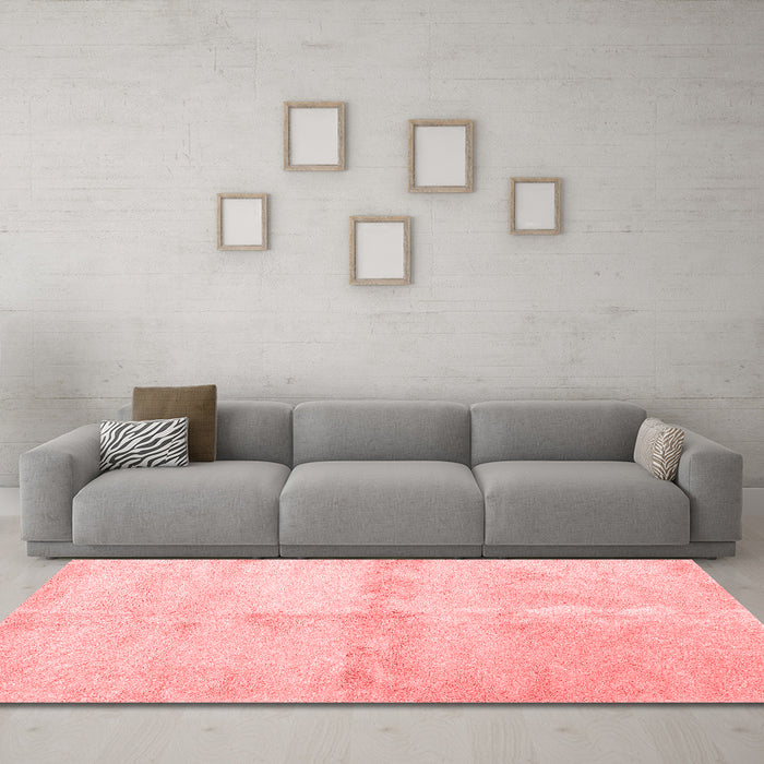 Contemporary Red Washable Rugs