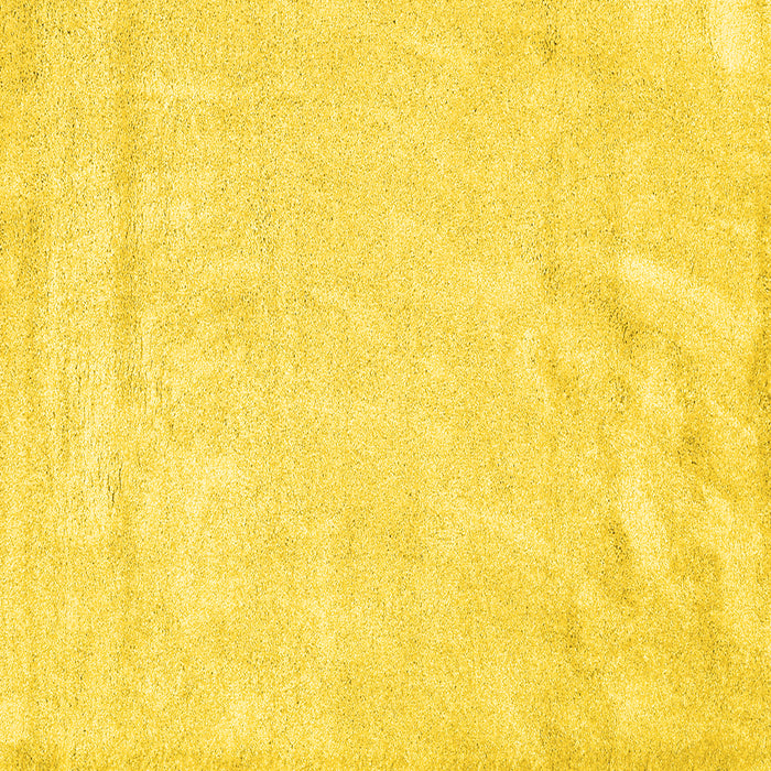 Square Machine Washable Solid Yellow Modern Rug, wshcon2054yw