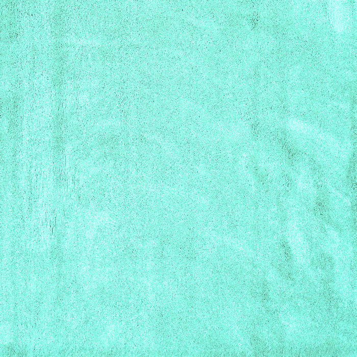 Square Solid Turquoise Modern Rug, con2054turq