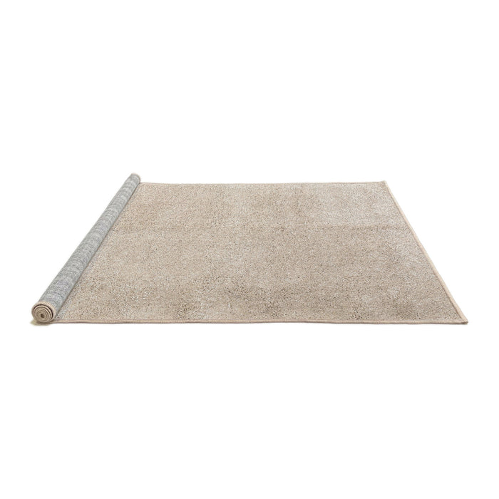 Serging Thickness of Machine Washable Contemporary Tan Brown Rug, wshcon2055