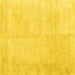 Square Solid Yellow Modern Rug, con2055yw