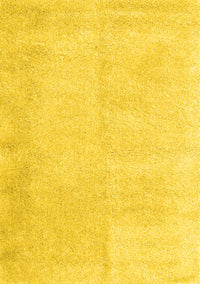 Solid Yellow Modern Rug, con2055yw