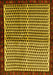 Abstract Yellow Contemporary Rug, con2056yw