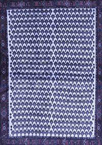 Abstract Blue Contemporary Rug, con2056blu