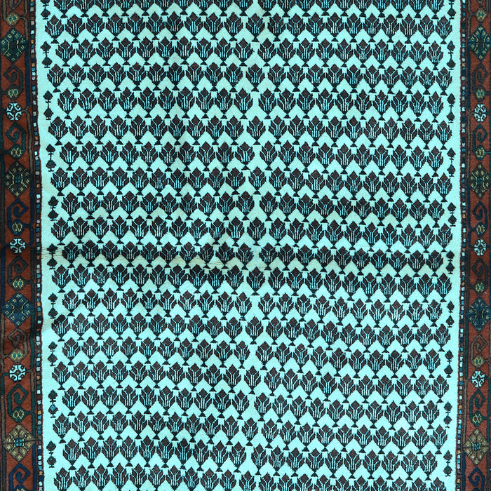 Abstract Light Blue Contemporary Rug, con2056lblu