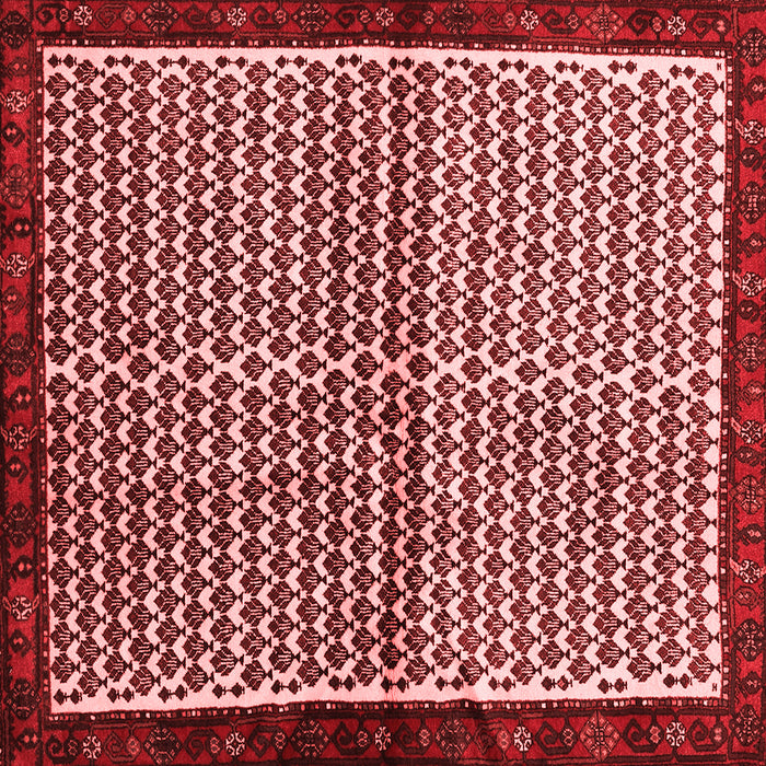 Machine Washable Abstract Red Contemporary Rug, wshcon2056red