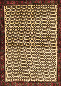 Abstract Brown Contemporary Rug, con2056brn