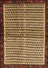 Abstract Brown Contemporary Rug, con2056brn