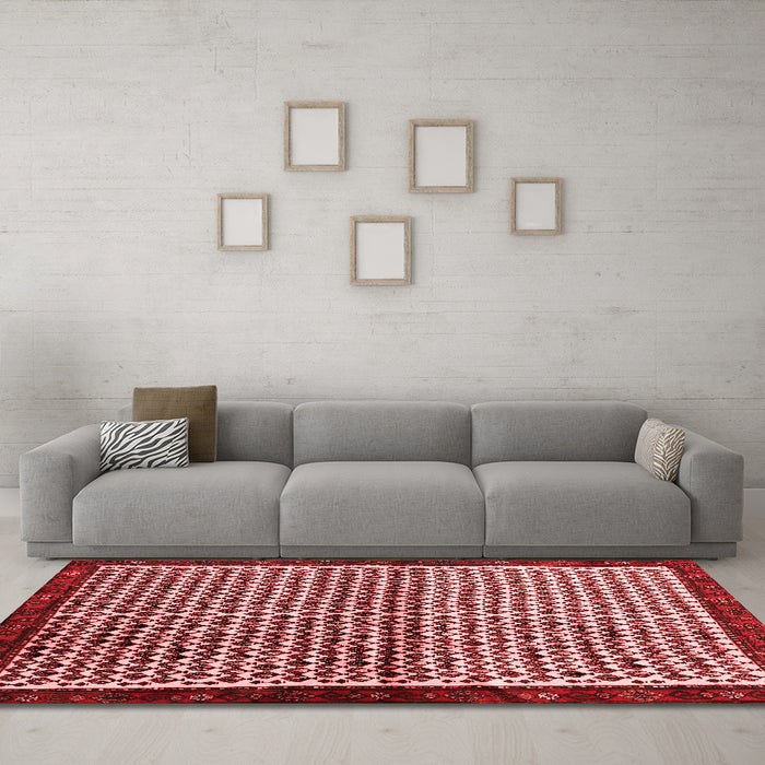 Contemporary Red Washable Rugs
