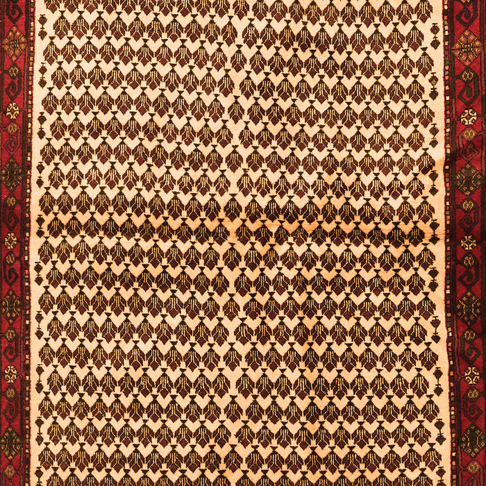 Serging Thickness of Machine Washable Abstract Orange Contemporary Area Rugs, wshcon2056org