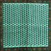 Square Machine Washable Abstract Turquoise Contemporary Area Rugs, wshcon2056turq