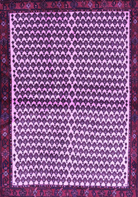 Abstract Purple Contemporary Rug, con2056pur