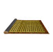 Sideview of Abstract Yellow Contemporary Rug, con2056yw