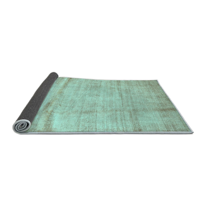 Sideview of Abstract Light Blue Contemporary Rug, con2057lblu