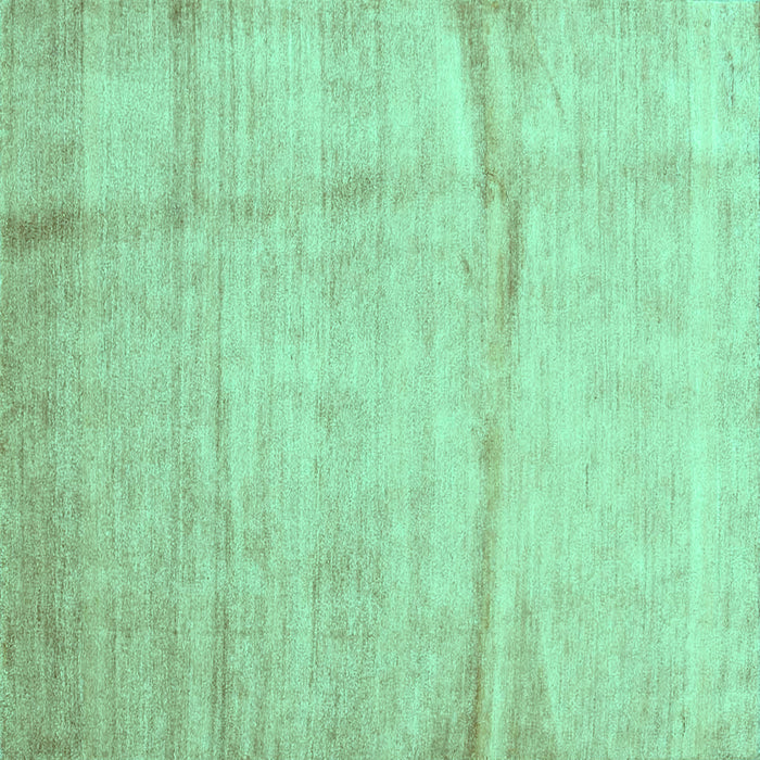 Square Abstract Turquoise Contemporary Rug, con2057turq