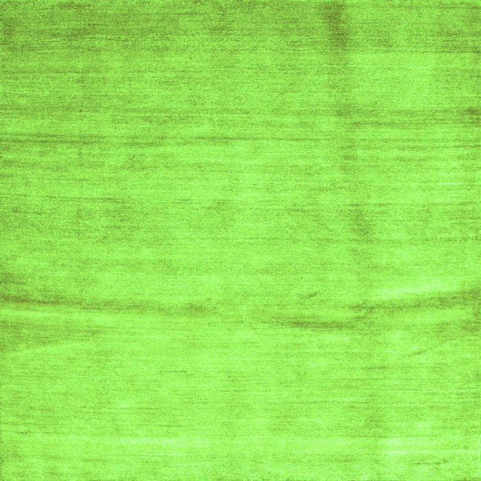 Serging Thickness of Abstract Green Contemporary Rug, con2057grn