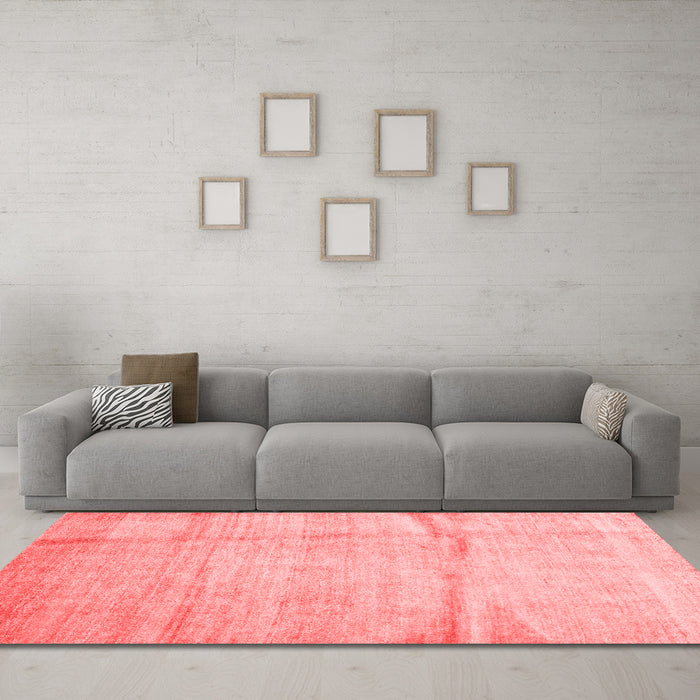 Contemporary Red Washable Rugs