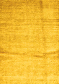 Abstract Yellow Contemporary Rug, con2057yw