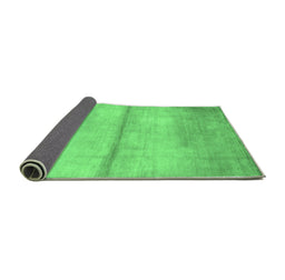 Sideview of Abstract Emerald Green Contemporary Rug, con2058emgrn