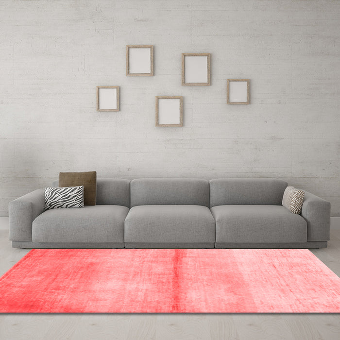 Contemporary Red Washable Rugs
