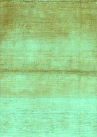 Abstract Turquoise Contemporary Rug, con2058turq