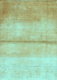 Abstract Light Blue Contemporary Rug, con2058lblu