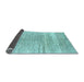 Sideview of Abstract Light Blue Contemporary Rug, con2059lblu