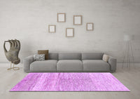 Machine Washable Abstract Purple Contemporary Rug, wshcon2059pur