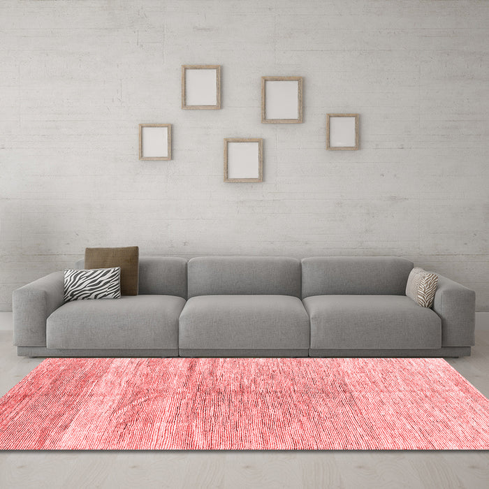 Contemporary Red Washable Rugs