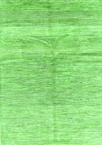 Abstract Green Contemporary Rug, con2059grn