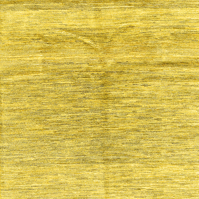 Abstract Yellow Contemporary Rug, con2059yw