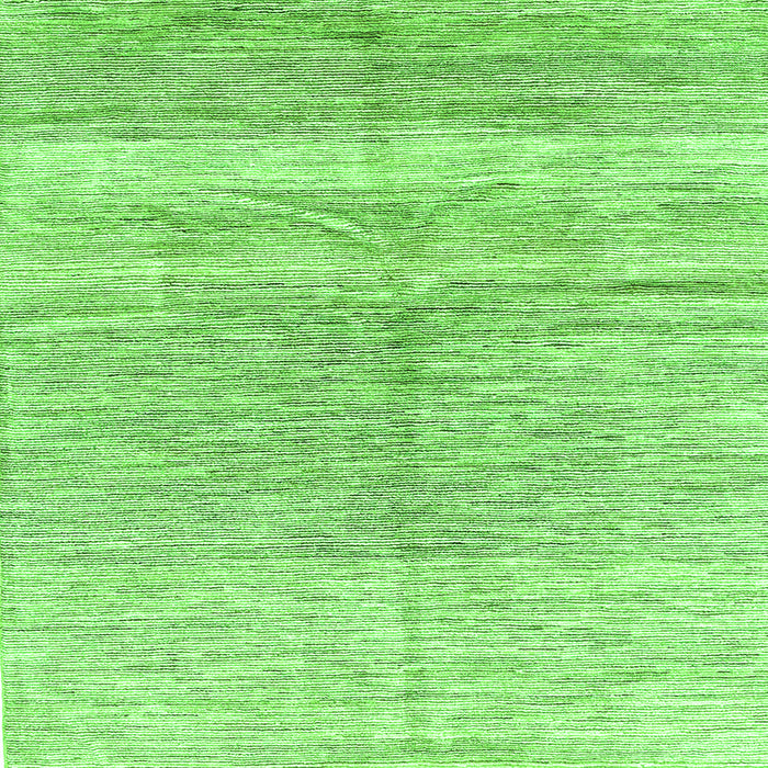Serging Thickness of Abstract Green Contemporary Rug, con2059grn