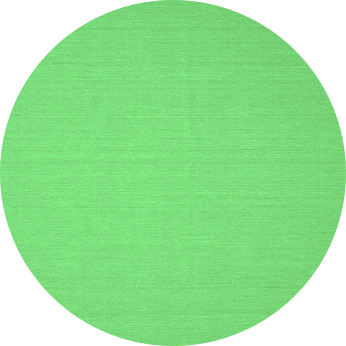 Round Solid Emerald Green Modern Rug, con205emgrn