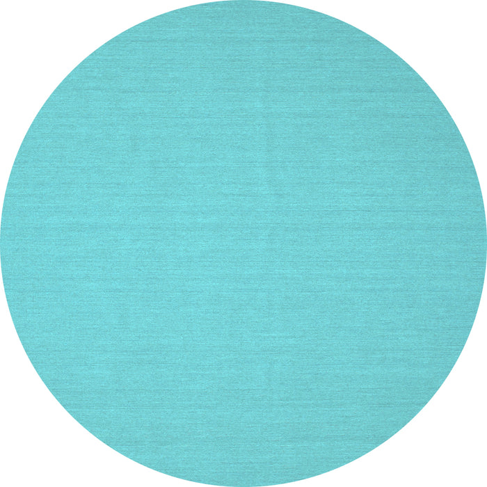 Round Solid Light Blue Modern Rug, con205lblu