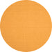 Square Solid Orange Modern Rug, con205org