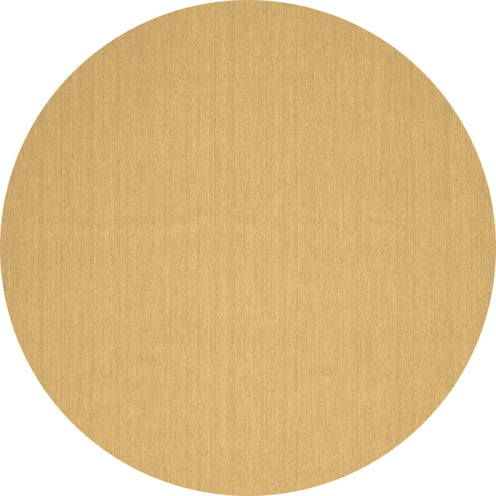 Round Machine Washable Solid Brown Modern Rug, wshcon205brn