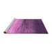 Sideview of Machine Washable Abstract Purple Contemporary Area Rugs, wshcon2060pur