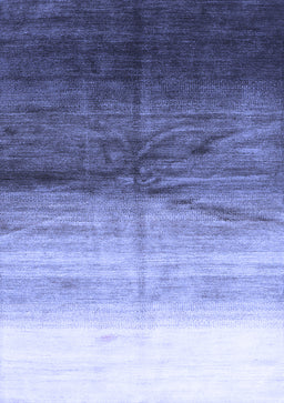 Abstract Blue Contemporary Rug, con2060blu