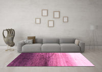 Machine Washable Abstract Pink Contemporary Rug, wshcon2060pnk