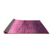 Sideview of Abstract Pink Contemporary Rug, con2060pnk