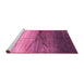 Sideview of Machine Washable Abstract Pink Contemporary Rug, wshcon2060pnk