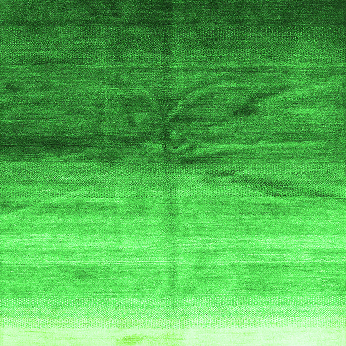 Serging Thickness of Machine Washable Abstract Green Contemporary Area Rugs, wshcon2060grn