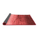 Abstract Red Contemporary Area Rugs