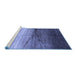 Sideview of Machine Washable Abstract Blue Contemporary Rug, wshcon2060blu