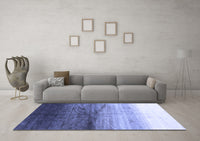 Machine Washable Abstract Blue Contemporary Rug, wshcon2060blu